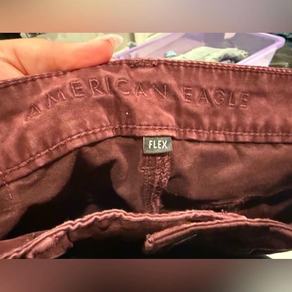 American Eagle Outfitters Men’s Dark Red Skinny Leg Jeans Size 28x30 - Picture 5 of 5